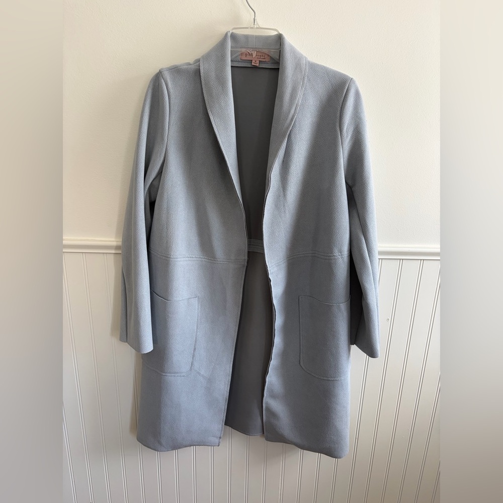 Elegant Light Blue Women's Coat